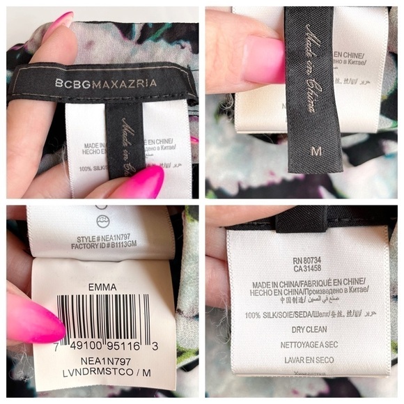 BCBGMAXAZRIA Emma Floral Silk Top - Picture 13 of 13